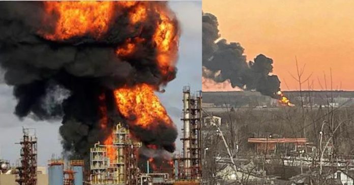  Fire Russian oil Plant சிறுவர்களுக்கான உலக செய்திகள்