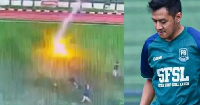 Lightning Strike on Football Player உலக காலநிலை செய்திகள்